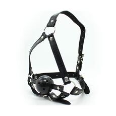 Masca Head Harness + Ball Gag [ Calus cu Bila ]#
