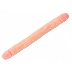 Dildo Dublu Chisa Novelties "Ballsy Super Cock" 32,5 cm - Natural##