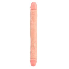 Dildo Dublu Chisa Novelties "Ballsy Super Cock" 32,5 cm - Natural##