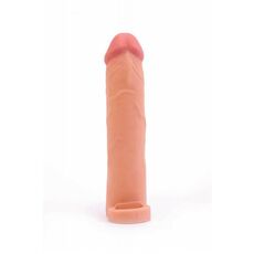 Prelungitor Penis cu Vibratii Lovetoy &raquo;Pleasure X-Tender 3&laquo; 20,32 cm - Natural
