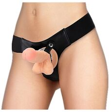 Strap-On Dildo Natural Ouch! Realistic StrapOn, 15 cm - vedere frontala