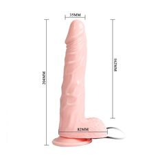 Vibrator Natural Incalzire  Lybaile »Fiery Dong Flesh« 20,4 cm - Natural
