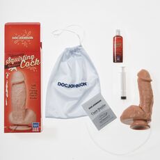 Dildo Doc Johnson "Squirting Cock" 18,8 cm - Natural##