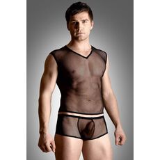 Set Tricou si Boxeri Plasa - Negru - culoare si material