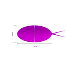 Ou Vibrator Pretty Love »Joanne« 7,5 cm - Violet - dimensiuni complete