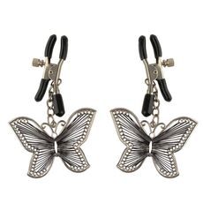 Cleme Sfarcuri Pipedream "Butterfly Nipple Clamps" - Argintiu##