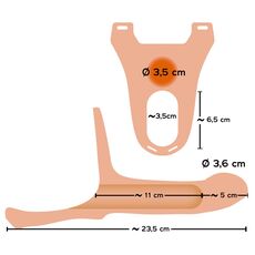 Strapon Vibrator Unisex Pipedream &raquo;Fetish Fantasy Series&laquo; 17 cm - Natural