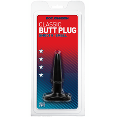 Butt Plug Anal Doc Johnson "Smooth Small" 11 cm - Negru
