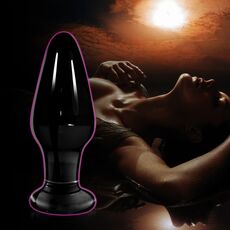 Butt Plug Anal Sticla Lovetoy "Glass Romance" 12 cm##