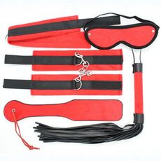 Set Bondage, Erotica Fetish Art Red, 7 Piese