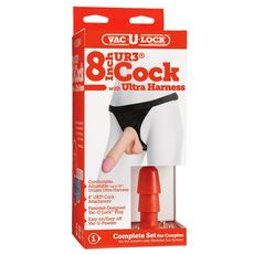 Strapon Femei Set Vac-U-Lock UR3 Dildo 20,5 cm + Chilot Strapon
