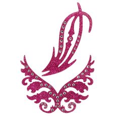 Tatuaj Intim Temporar cu Strassuri Cottelli Collection "Sticker Glitter Tattoo"Violet