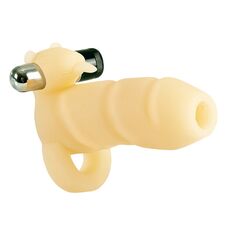 Manson Penis California Exotics "Futurotic 4 Way Arouser" 10 cm - Galben