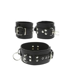 Set Bondage Dream Toys "Collar & Cuffs" - Negru##