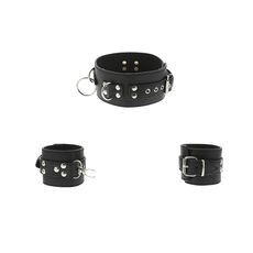 Set Bondage Dream Toys "Collar & Cuffs" - Negru##