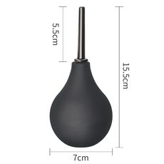 Irigator igiena intima Deluxe Fetish Black tip para