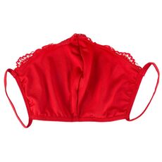 Masca de Protectie din Dantela Cottelli Collection - Rosu