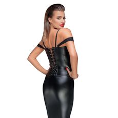Corset Noir Handmade cu dantela neagra#