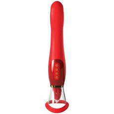 Vibrator Fantasy For Her »Ultimate Pleasure 24K Gold Luxury Edition« 23,5 cm - Rosu