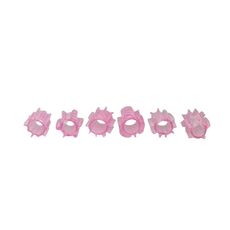 Set 6 Mansoane Penis &raquo;Toyz4Lovers&laquo; 4 cm - Roz