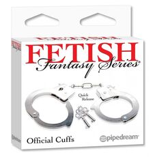 Catuse Metal Pipedream "Official Handcuffs" - Argintiu