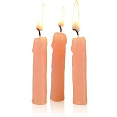 Set Lumanari Ceara Erotica "Candles Penis" 7 cm - Natural##