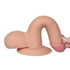 Dildo Ultra Soft Dude Realistic 7.5" - [ 19 cm x 3,9 cm ] - detaliu design