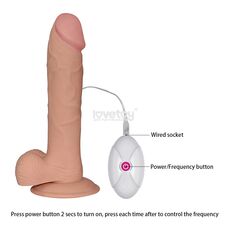 Vibrator Lovetoy »Ultra Soft Dude« 23 cm - Natural