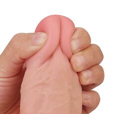 Dildo Realistic Lovetoy "Sliding Skin Dong 8" 23 cm - Natural##