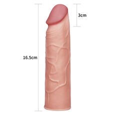 Prelungitor Penis Lovetoy &raquo;Pleasure X-Tender 1&laquo; 17,3 cm - Natural