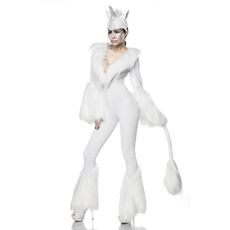 Costum  Unicorn Mask Paradise - Alb - detaliu design