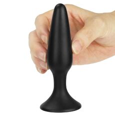 Plug Anal Silicon Negru, Lure, S - culoare si material