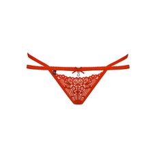 Chilot Tanga Femei Obsessive - Rosu - detaliu finisaj