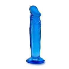 Dildo Blush "Blue Clear" 16,51 cm - Albastru - dimensiuni complete