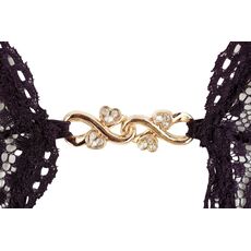 Body Dantela Floral Cottelli Collection - Negru - vedere laterala