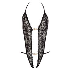 Body Dantela Floral Cottelli Collection - Negru - culoare si material