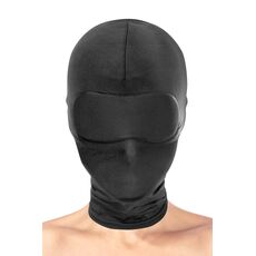 Cagula Fetish Tentation "Lips Darkness" - Negru - culoare si material