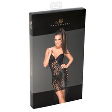 Rochie cu Broderie Dantela Noir Handmade - Negru