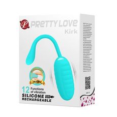 Ou cu vibratii reincarcabil  Pretty Love »Franklin« 19,7 cm - Turcoaz