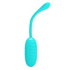 Ou cu vibratii reincarcabil  Pretty Love »Franklin« 19,7 cm - Turcoaz