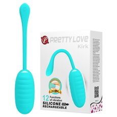 Ou cu vibratii reincarcabil Pretty Love »Franklin« 19,7 cm - Turcoaz