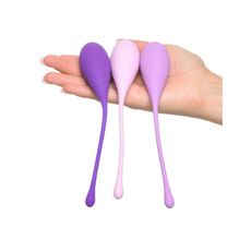 Set Bile Vaginale Fantasy pentru Ea &raquo;Exercitii Kegel&laquo; Violet - detaliu design
