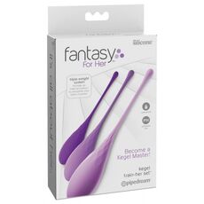 Set Bile Vaginale Fantasy pentru Ea &raquo;Exercitii Kegel&laquo; Violet - vedere frontala