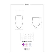 Set Costum Iepuras Obsessive - Negru - accesorii incluse
