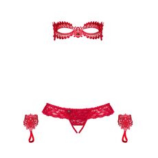 Set Lenjerie Sexy Obsessive -  Rosu