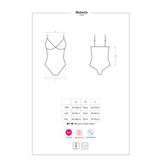 Body Obsessive Redella, Negru - culoare si material