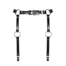 Portjartier Curele Obsessive - Negru