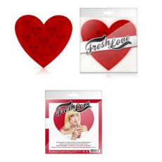 Forma Gheata Cuburi Inimioare Lovetoy "Fresh Love" - Rosu