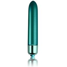 Vibrator Bullet Touch of Velvet Blue Petals, Rocks Off, RO-90mm - vedere frontala