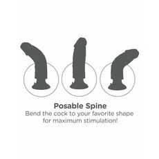 Vibrator Pipedream »King Cock« 23 cm - Negru